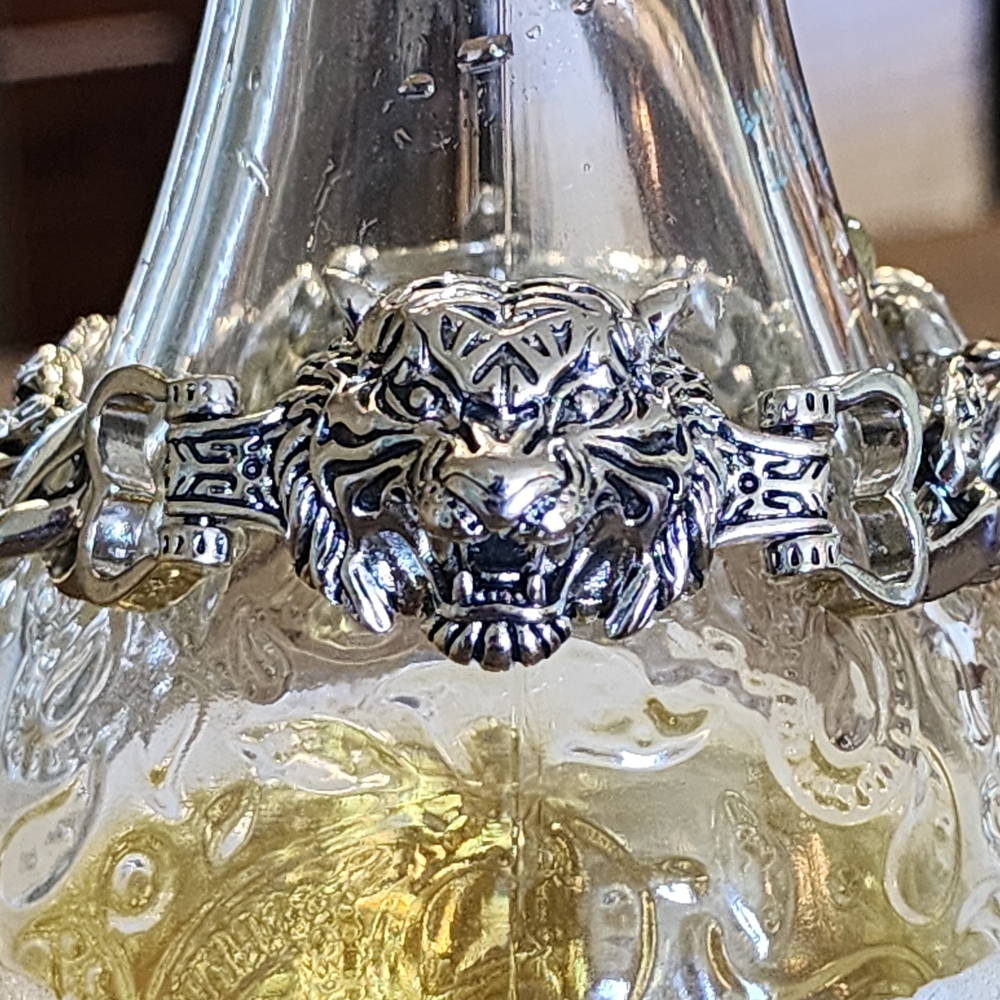 Fashion Tending Jewelry Stainless Steel Lion Tiger Link Bracelet Unisex Jewelry - Picture 3 of 9